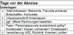 1-seitige PDF-Reiseliste: Auf einen Blick kannst Du einen Punkt nach dem Anderen abhaken.