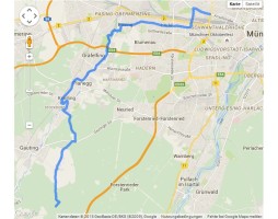 Offline Route aufzeichnen und in Google Maps einblenden