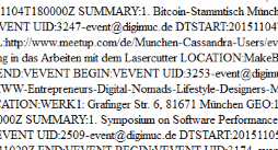 Digitaltermine per iCal in seinen Kalender importieren
